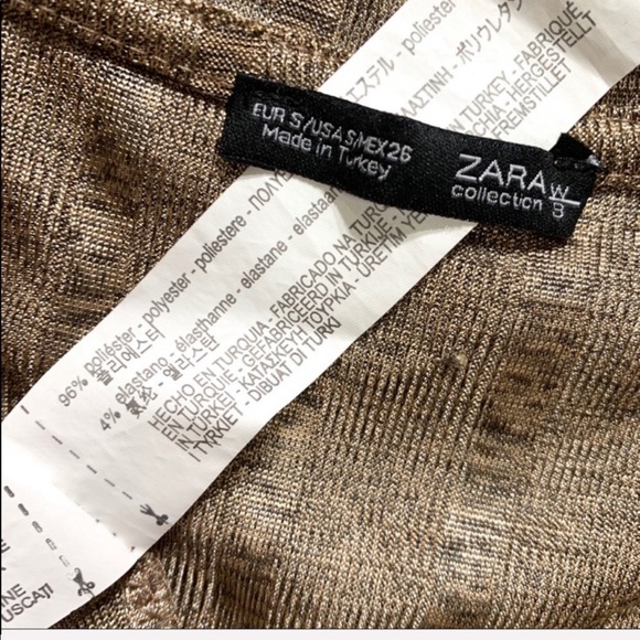 2/$20🌸 Zara Metallic Ribbed Split Side Knit Tunic - Picture 7 of 8